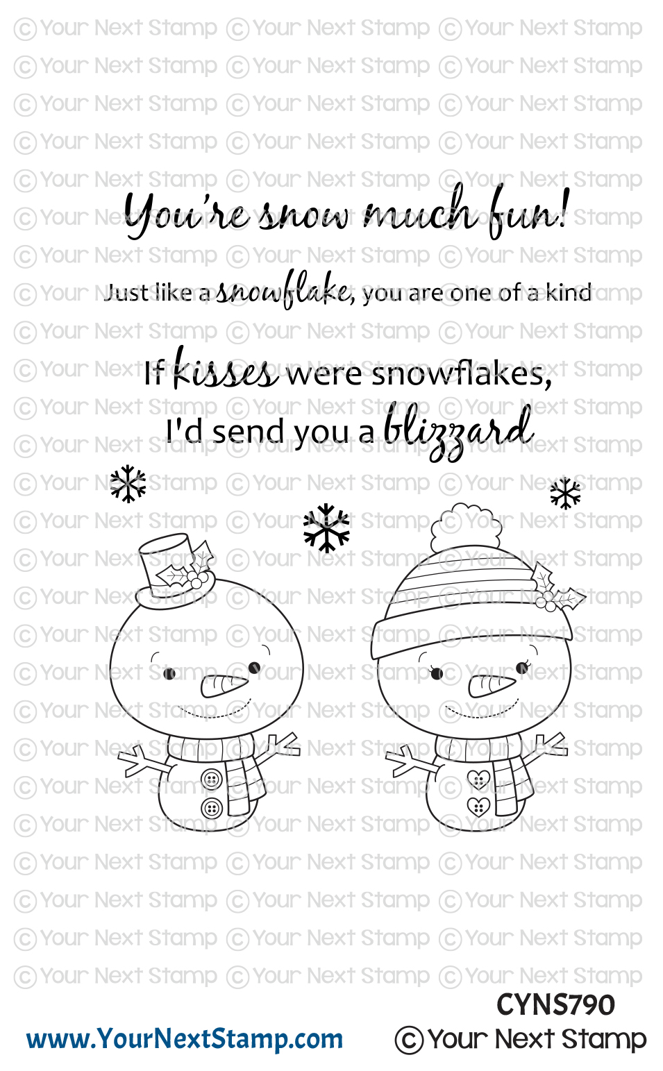 Snowflake Kisses Stamp Set